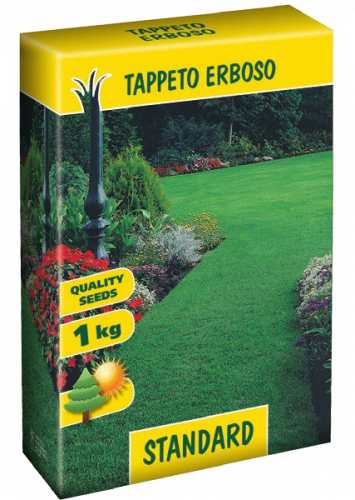 Semi per Tappeto Erboso Standard - Sacco 5 kg - Loietto, Festuca rubra, Agrostide, Poa | Sementi Continental Semi per Tappeto Erboso Standard - Sacco 5 kg - Loietto, Festuca rubra, Agrostide, Poa | Sementi Continental