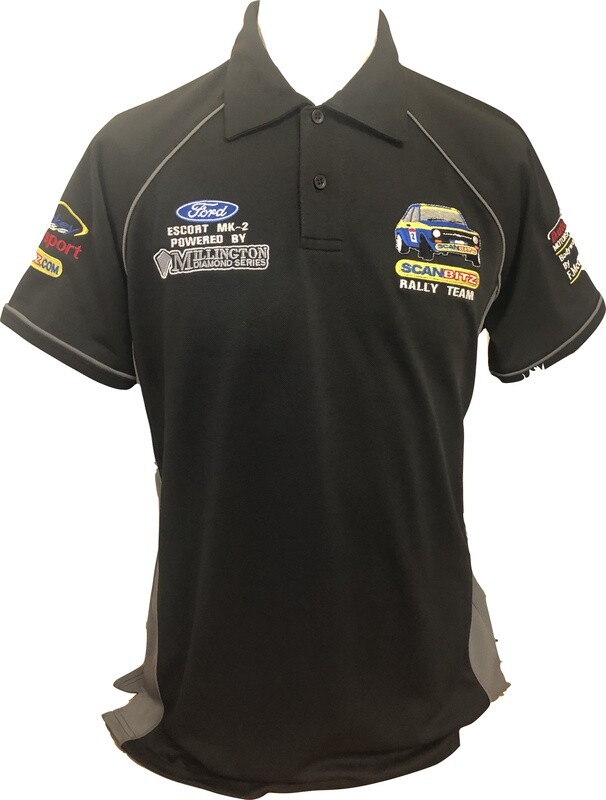 Scanbitz Rally Team Polo Shirt Black /Grey
