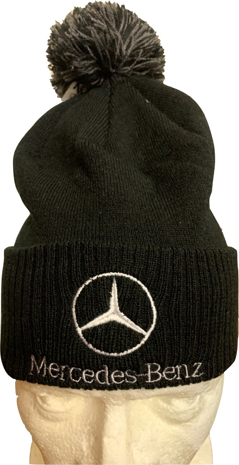 Mercedes Bobble Hat Black