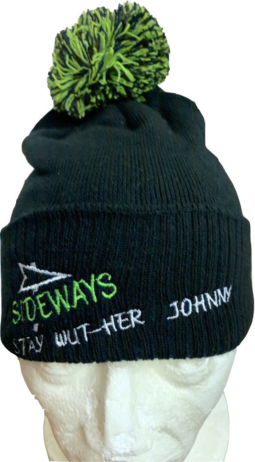 Stay Wut Her Johnny Rally Bobble Hat Black/Green