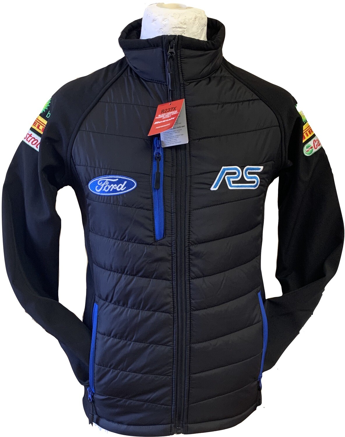 RS Ford Rally Puffer Jacket New!