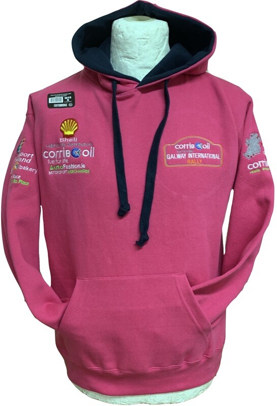 CORRIB OIL GALWAY INTL RALLY HOODIE LADIES PINK