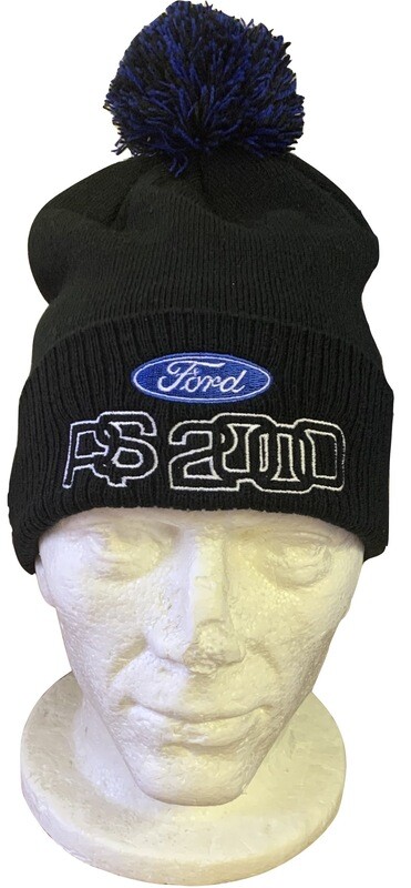 Ford RS 2000 Hat Black/Blue Bobble