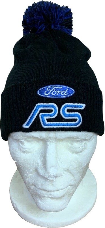 RS Ford Rally Bobble Hat Black