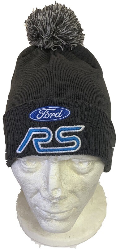 RS Ford Rally Bobble Hat Grey