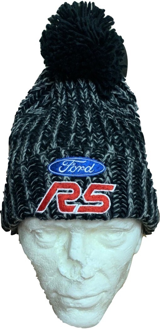 Ford R5 Bobble Hat Black/grey