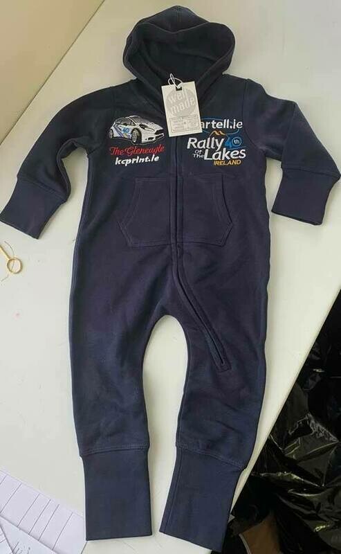 Rally Of The lakes All in one Baby Suits black grey or pink