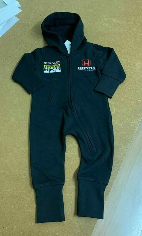 Honda Motorsport All in one Baby Suits black grey or pink