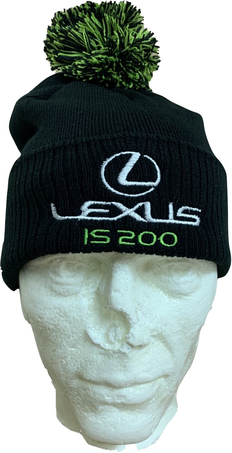 Lexus Rally Bobble Hat Black/Green