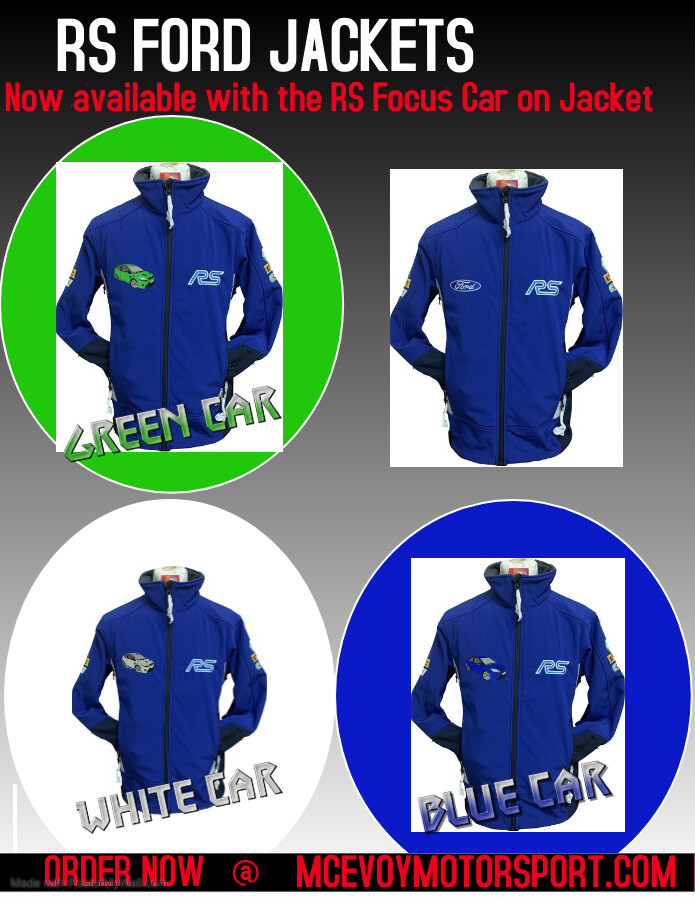 RS Ford Rally 3 Layer Soft Shell with Focus on front