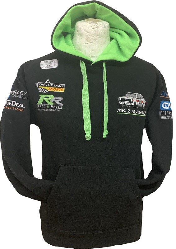 Mk2-Magic Hoodie Black &amp; Green