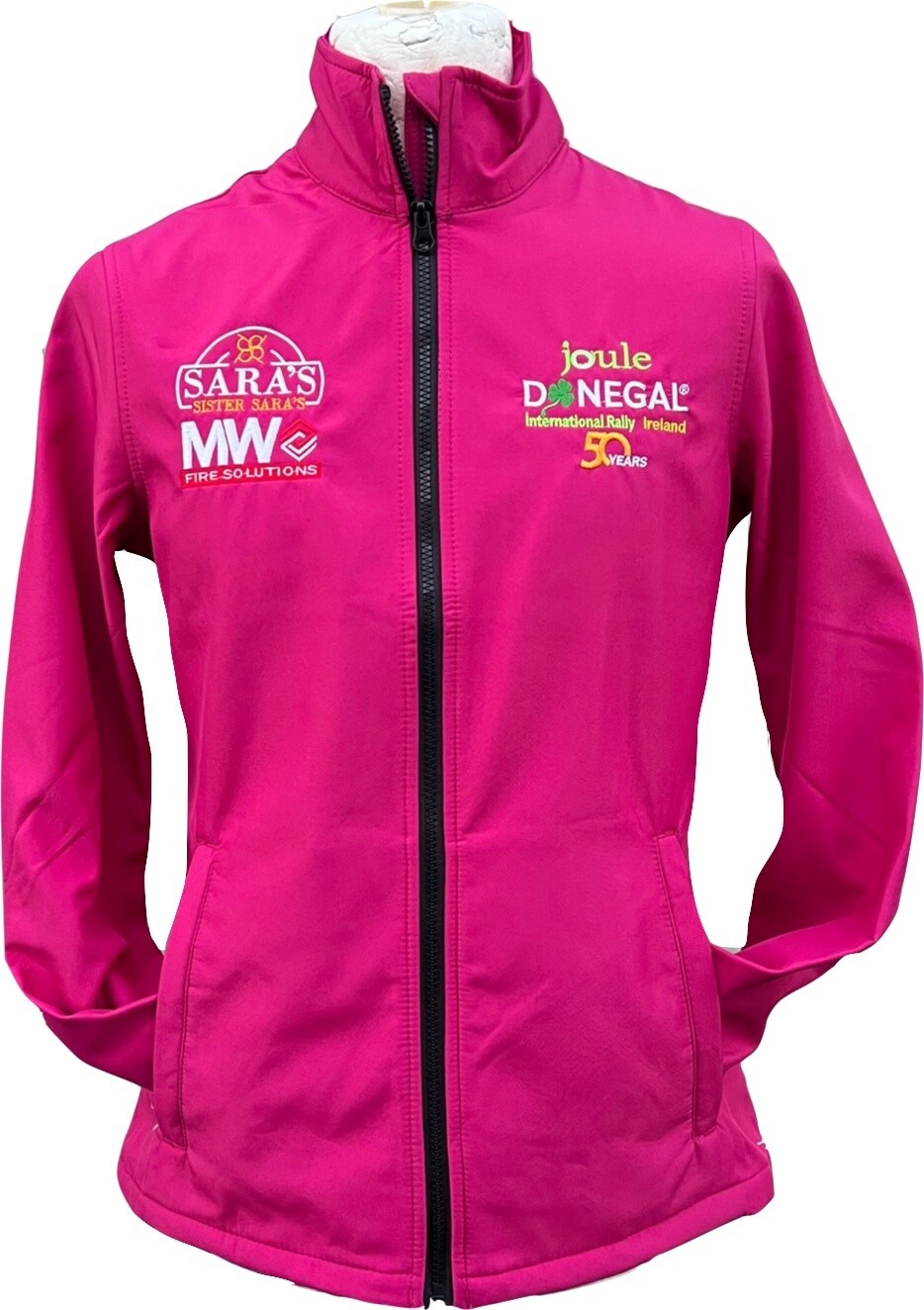 Joule Donegal Intl Ladies Soft shell jacket pink