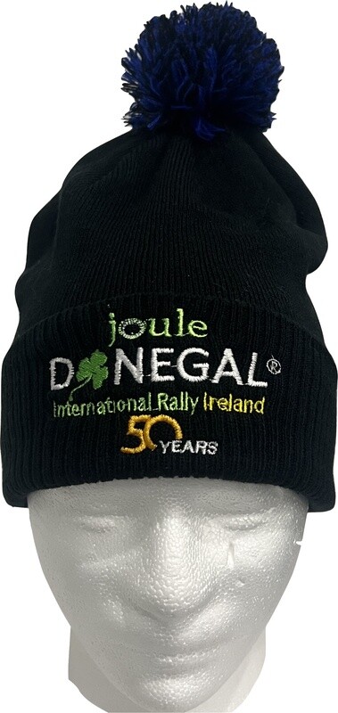 Joule Donegal  Intl Rally Bobble hat Black / Royal