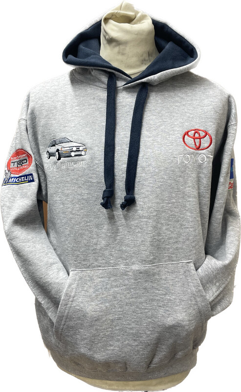 Toyota (Twin-Cam) Hoodie with Twincam Grey