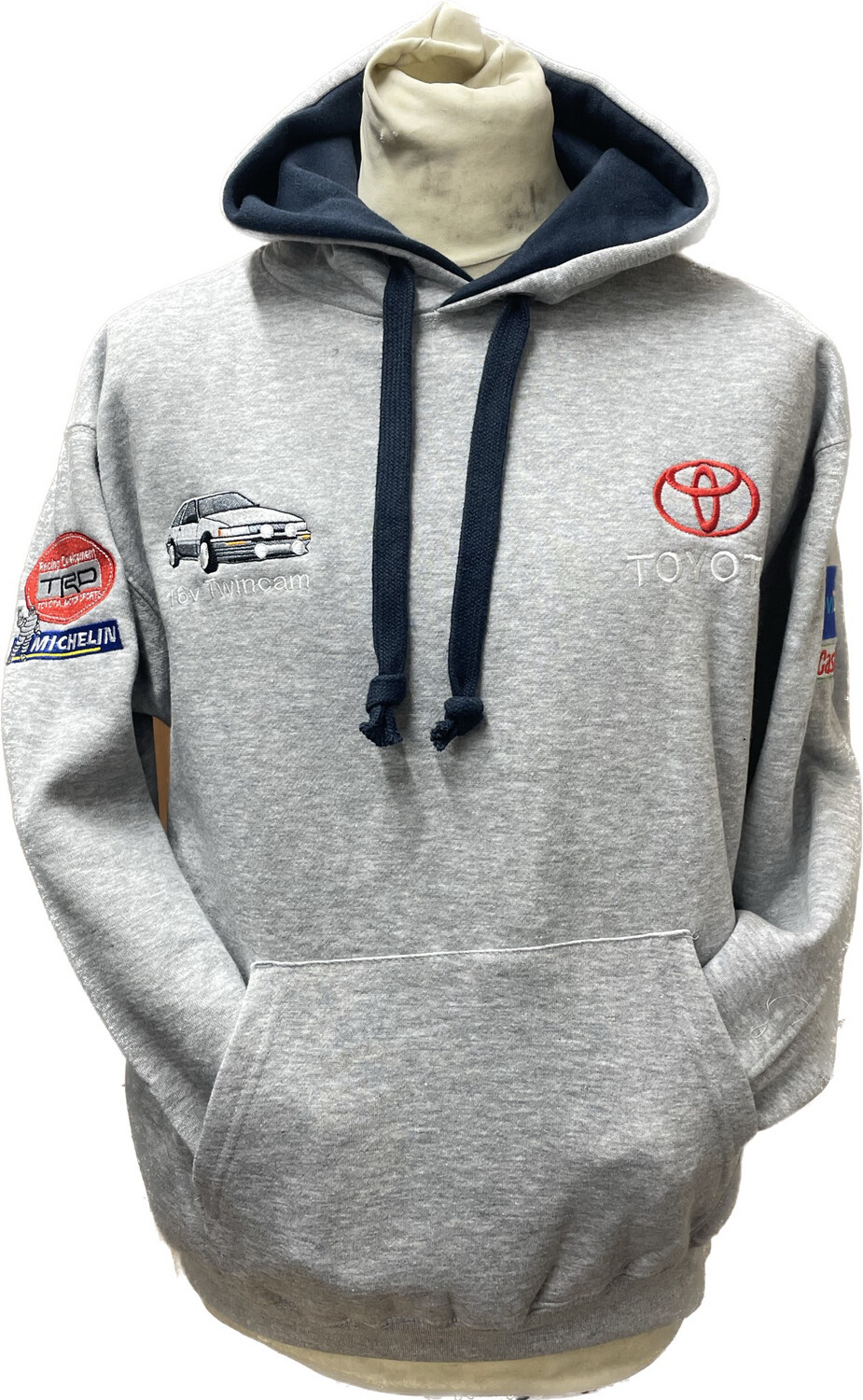 Toyota (Twin-Cam) Hoodie with Twincam Grey
