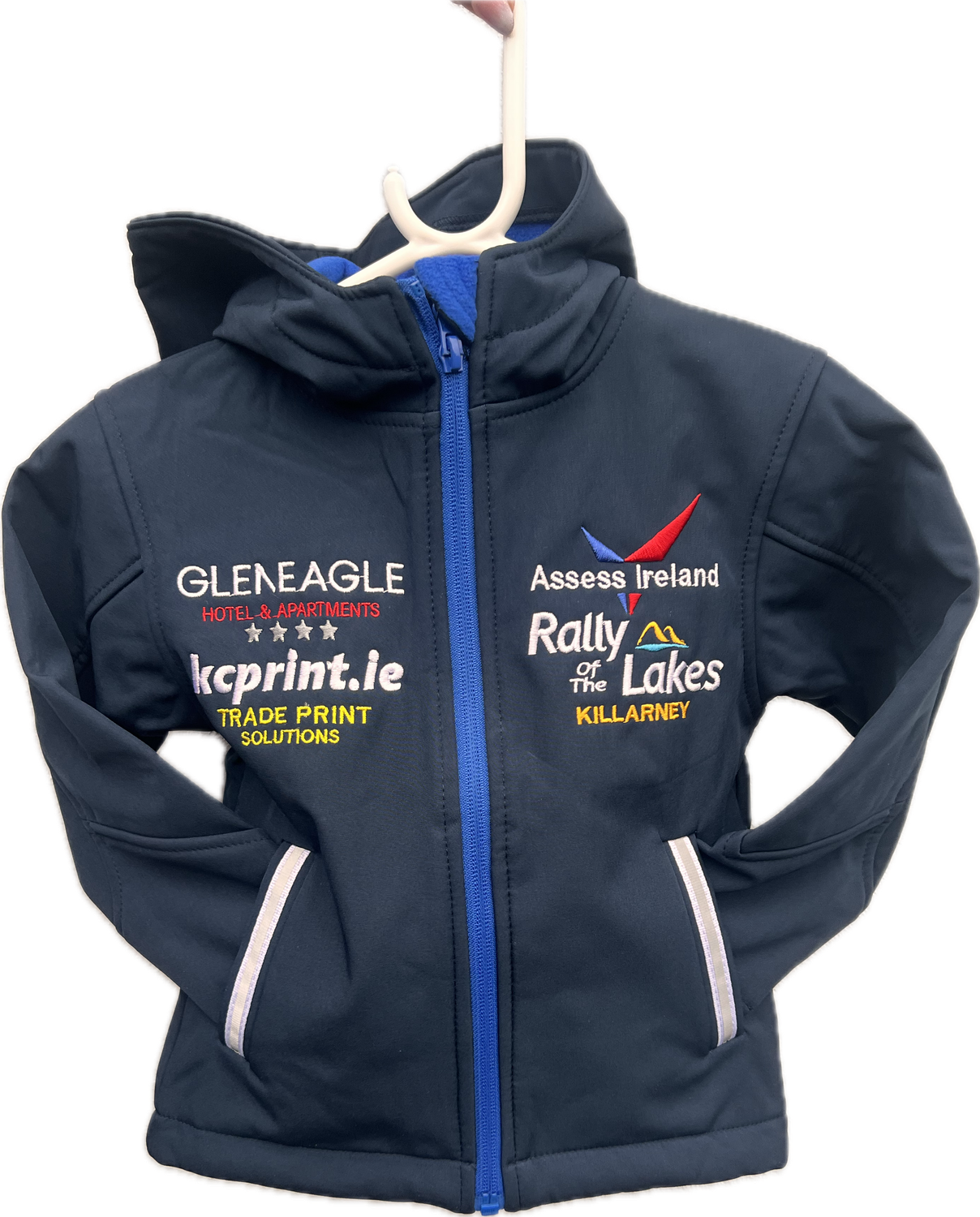 RALLY OF THE LAKES KIDS SOFTSHELL NAVY