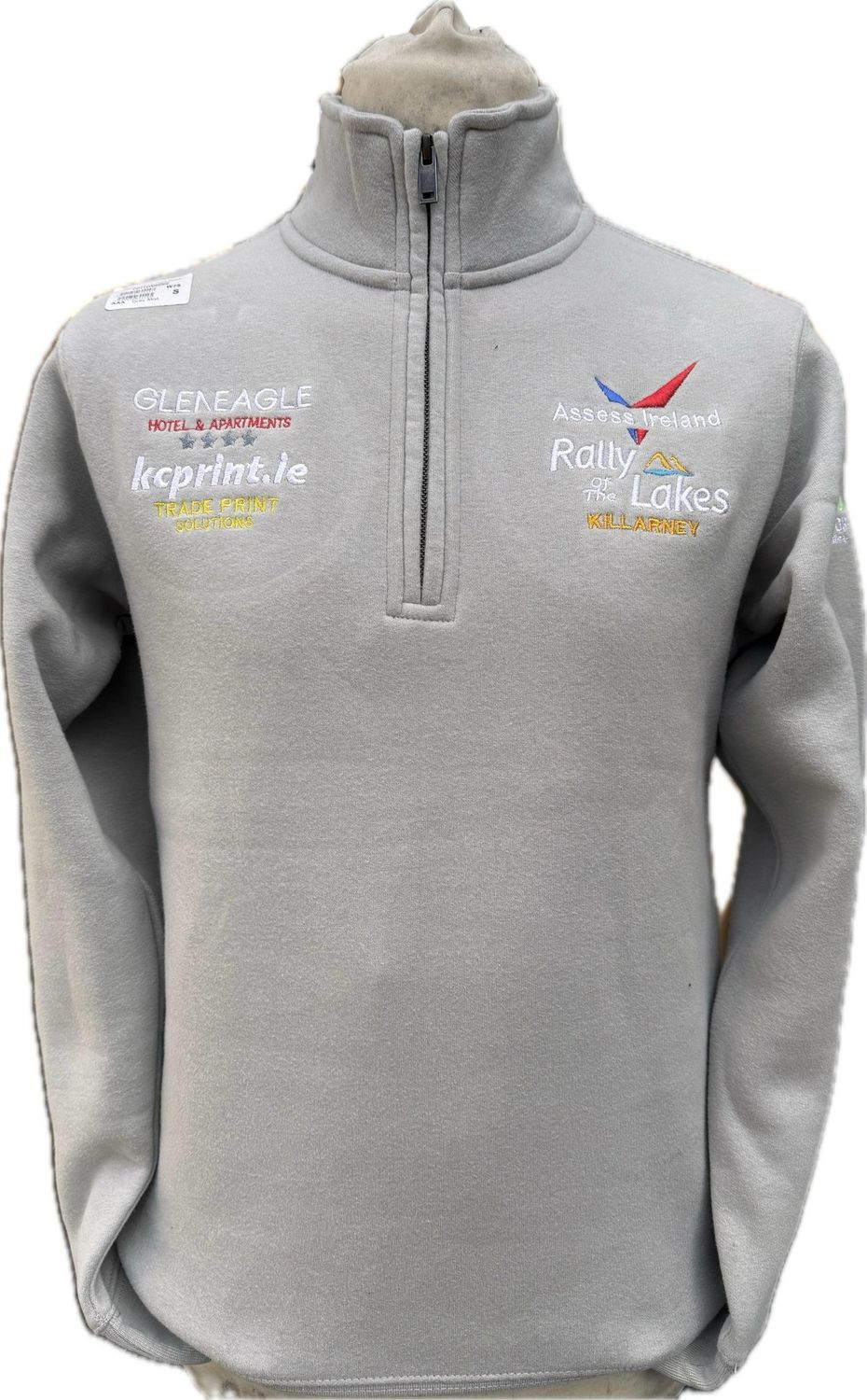 New Rally Of The Lakes Quarter Zip Grey Mist
