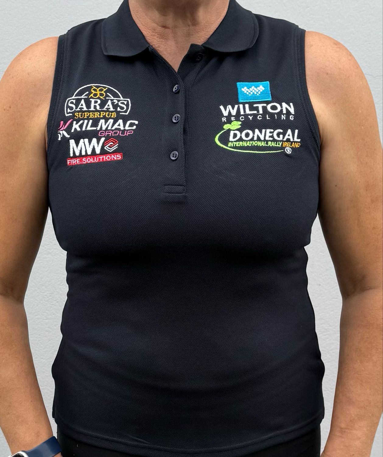 Ladies Wilton Donegal International Rally Sleevless Polo Shirt