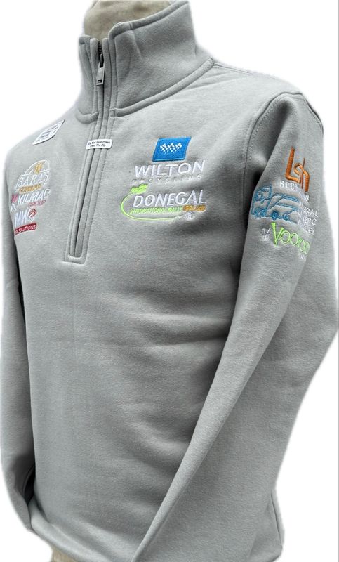 New Wilton Donegal International Rally Quarter Zip Grey Mist