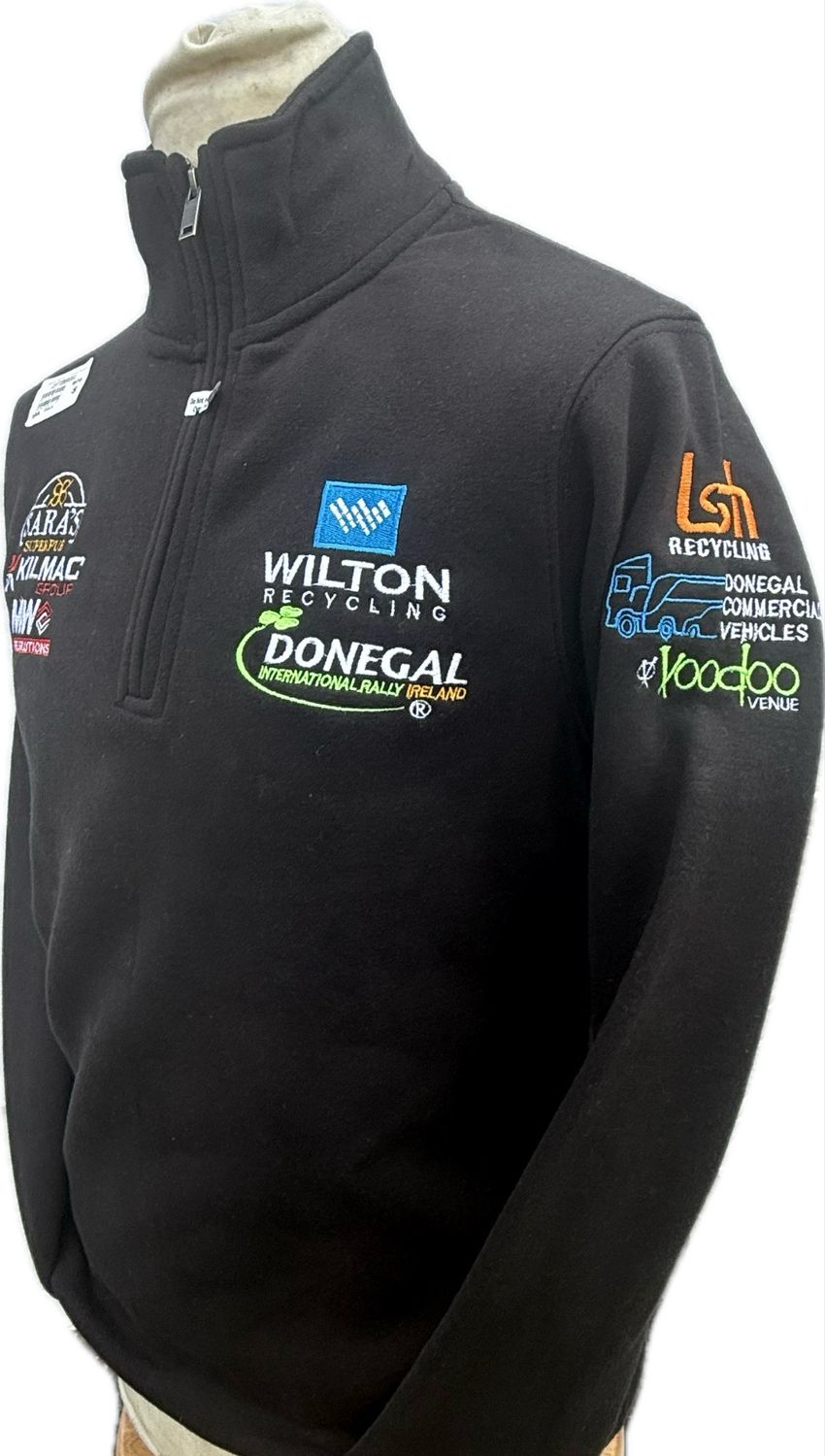 NEW WILTON DONEGAL QUARTER ZIP BLACK