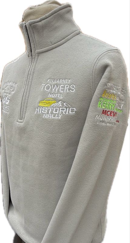 NEW Killarney Historic Rally Quarter Zip Grey Mist