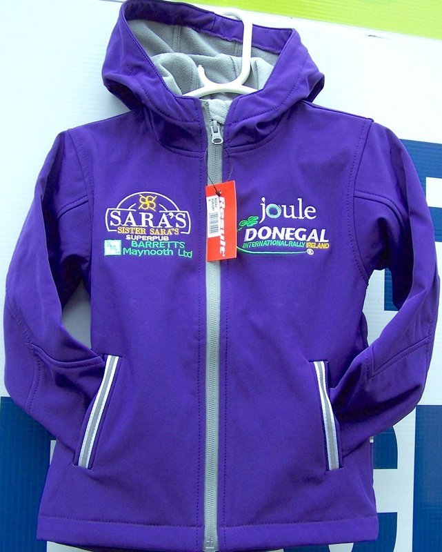 Kids PURPLE Donegal Soft Shell Jacket