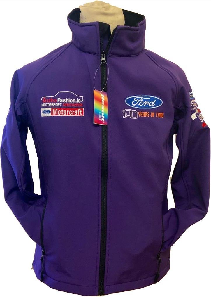 100 Years of Ford Soft Shell Ladies Purple