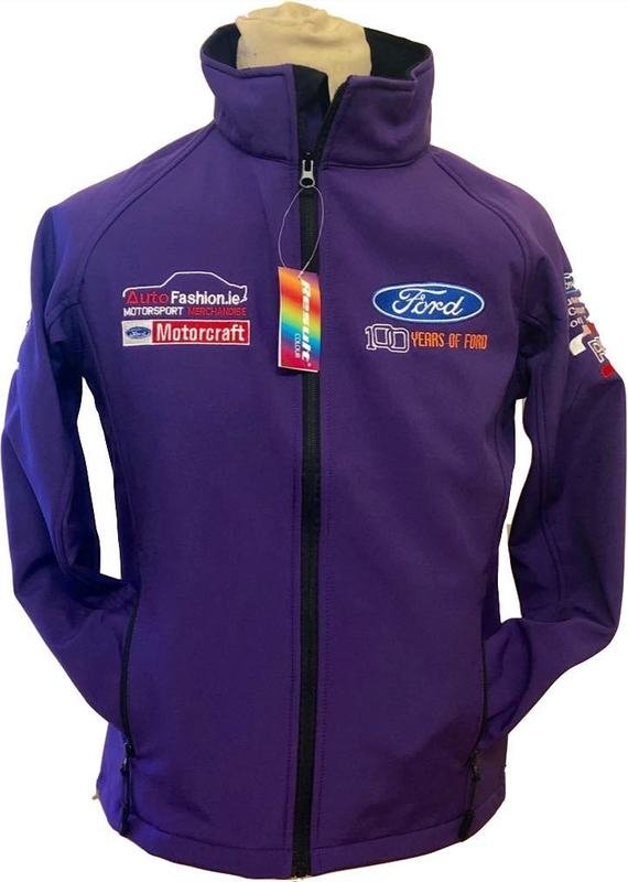 100 Years of Ford Soft Shell Ladies Purple