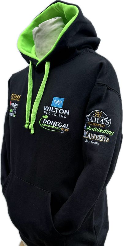 New Wilton Donegal INTL Hoodie Black with Green cord 2026/7