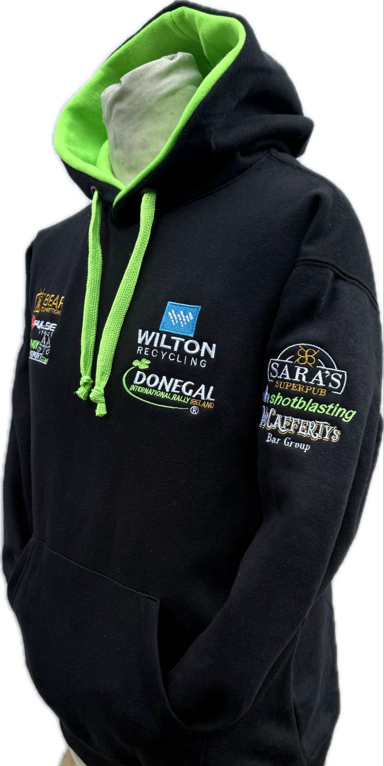 New Wilton Donegal INTL Hoodie Black with Green cord 2026/7