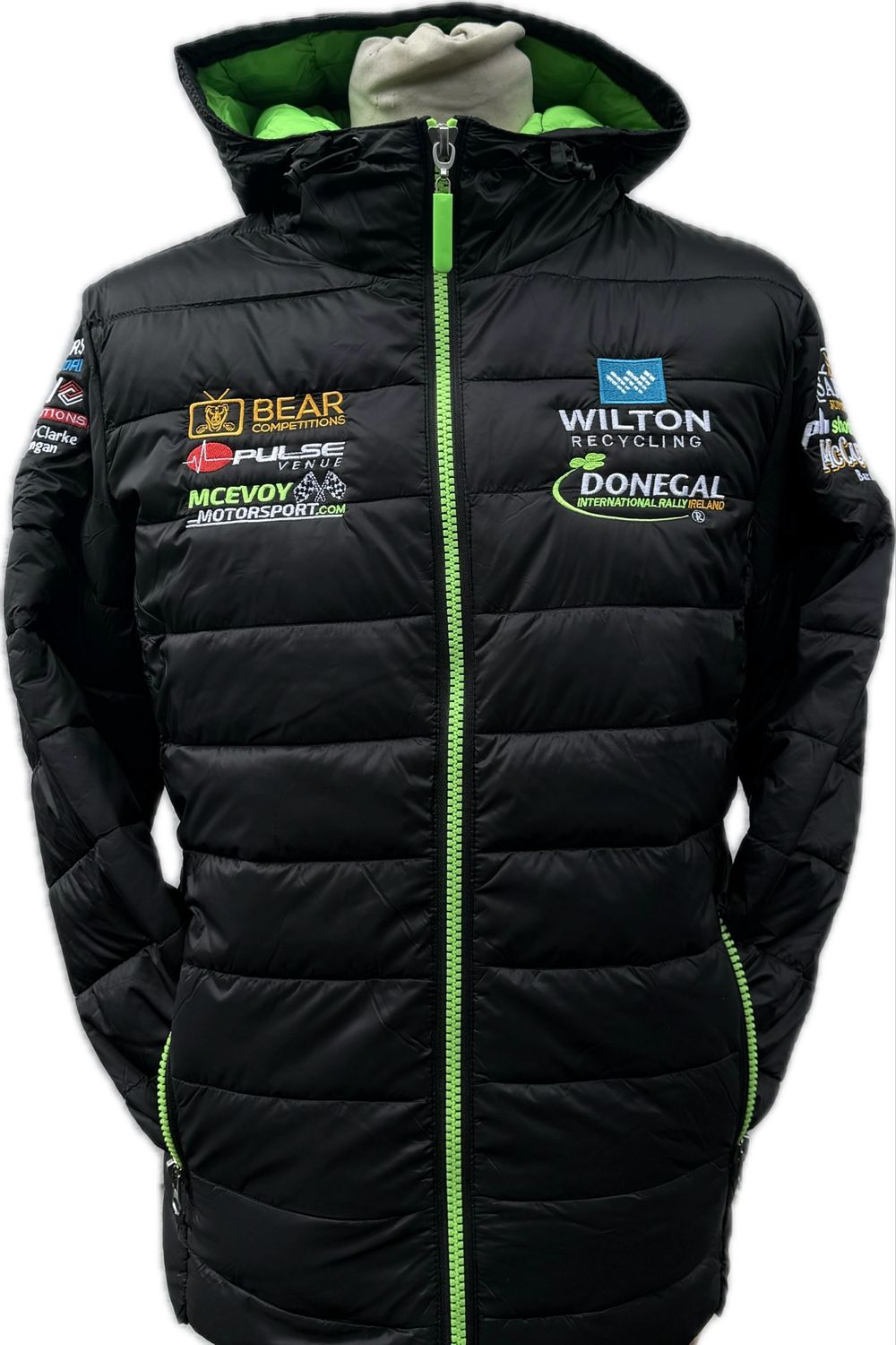 New Wilton Donegal Intl Rally Puffy Jacket Black Green 2026/7 ONLINE ONLY
