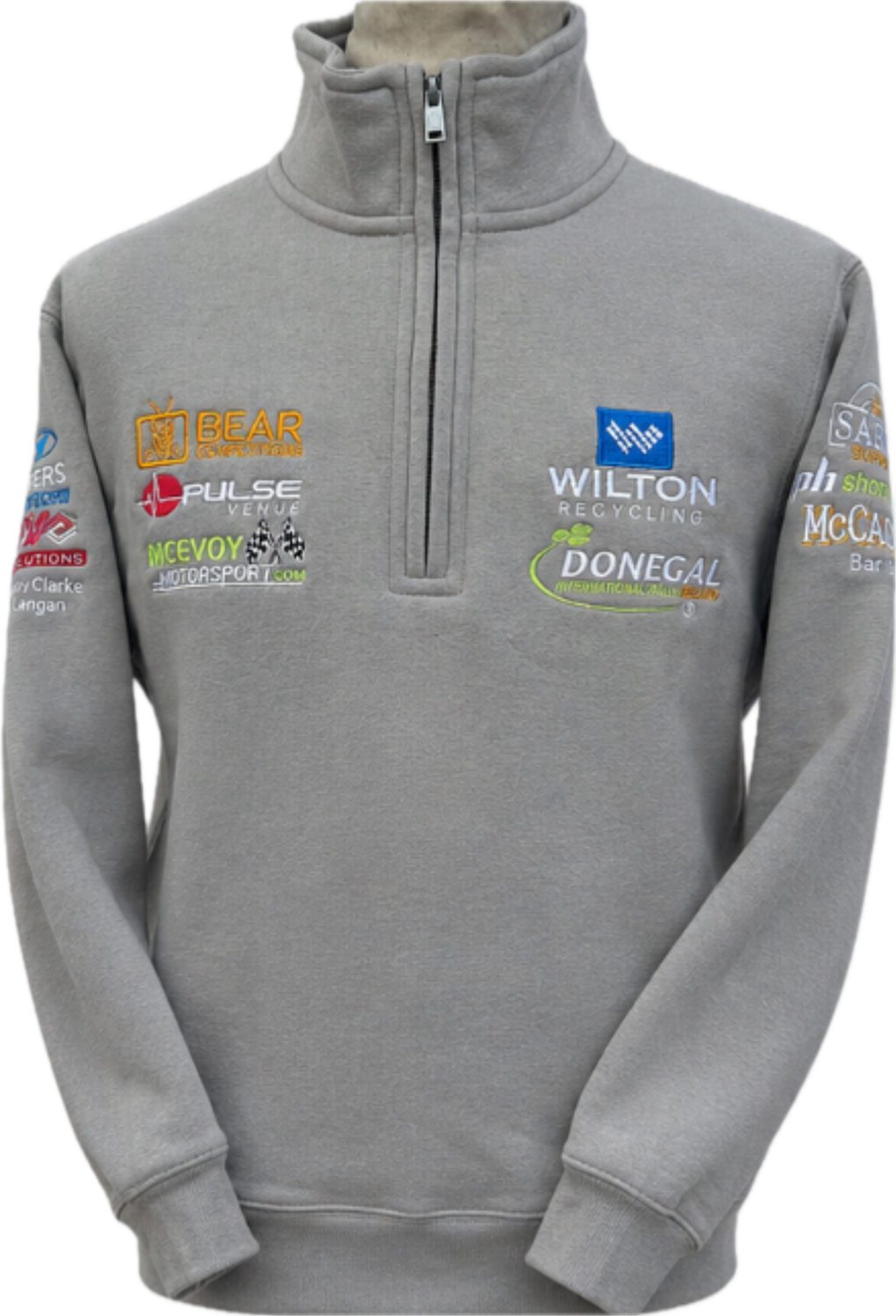 New Wilton Donegal International Rally Quarter Zip Grey Mist 2026/7
