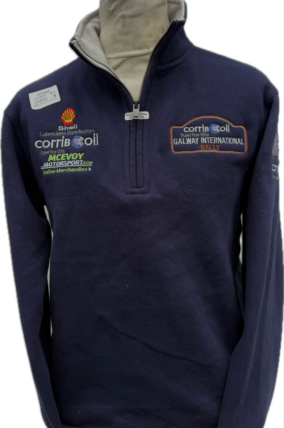 CORRIB OIL GALWAY INTERNATIONAL RALLY QUARTER ZIP NAVY/GREY