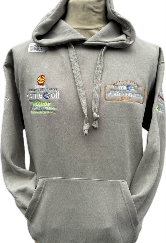 CORRIB OIL GALLWAY INTERNATIONAL RALLY HOODIE GREY MIST