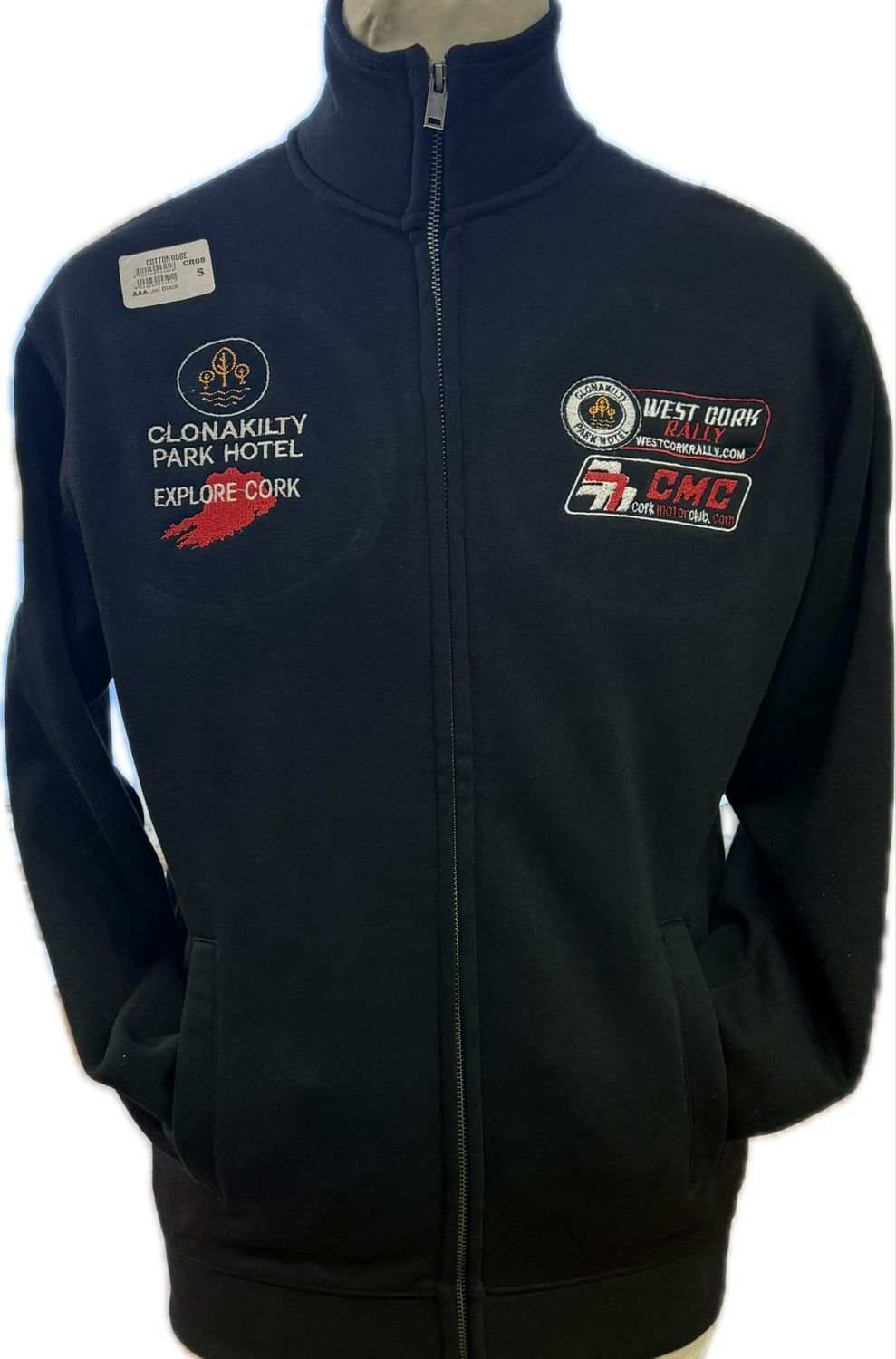 NEW WEST CORK RALLY FULL ZIP SWEATSHIRT BLACK