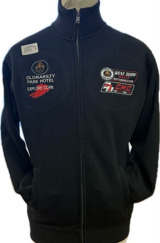 NEW WEST CORK RALLY FULL ZIP SWEATSHIRT BLACK