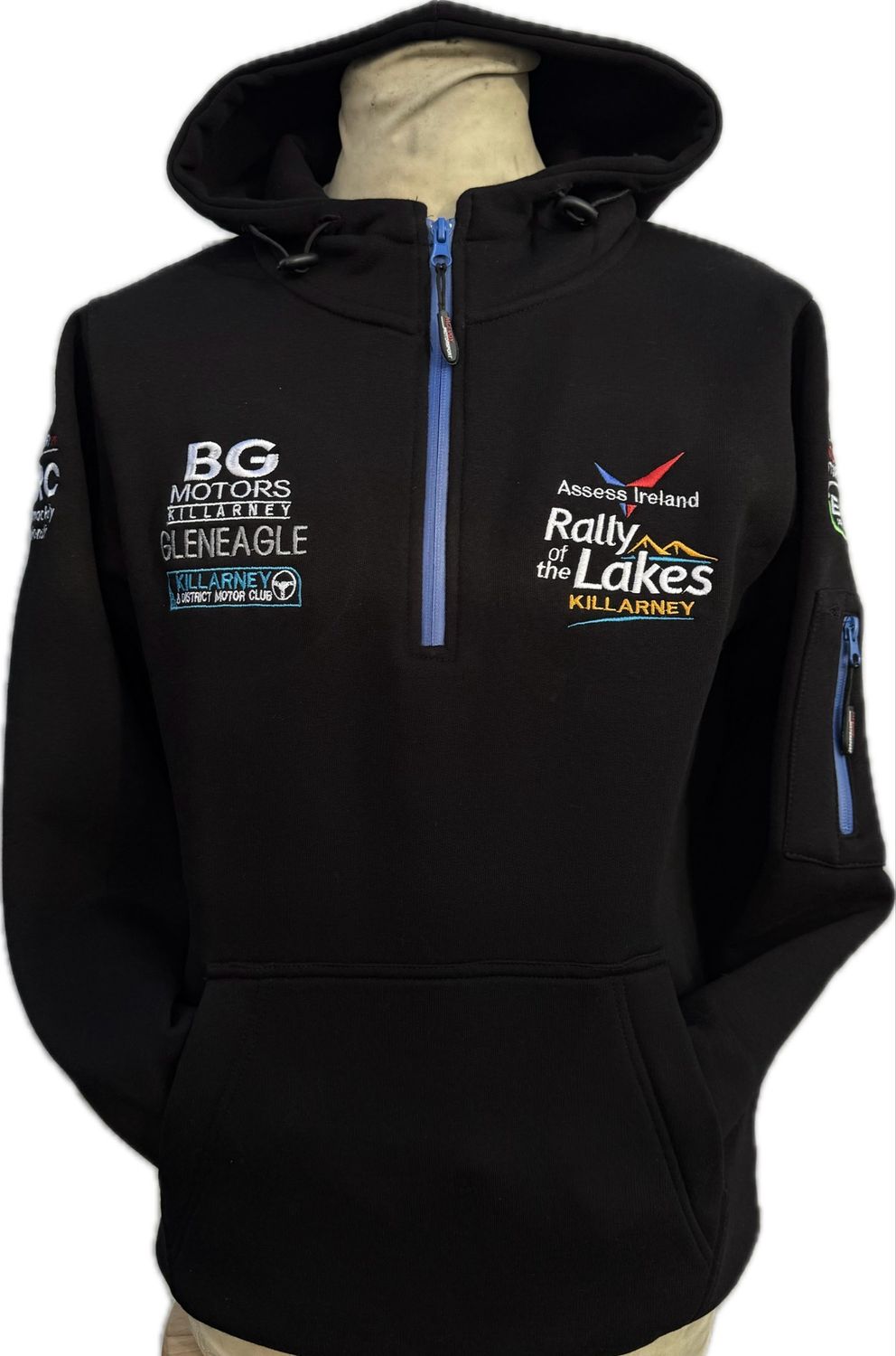 New Assess Ireland Rally Of The Lakes Hooded 1/4 Zip