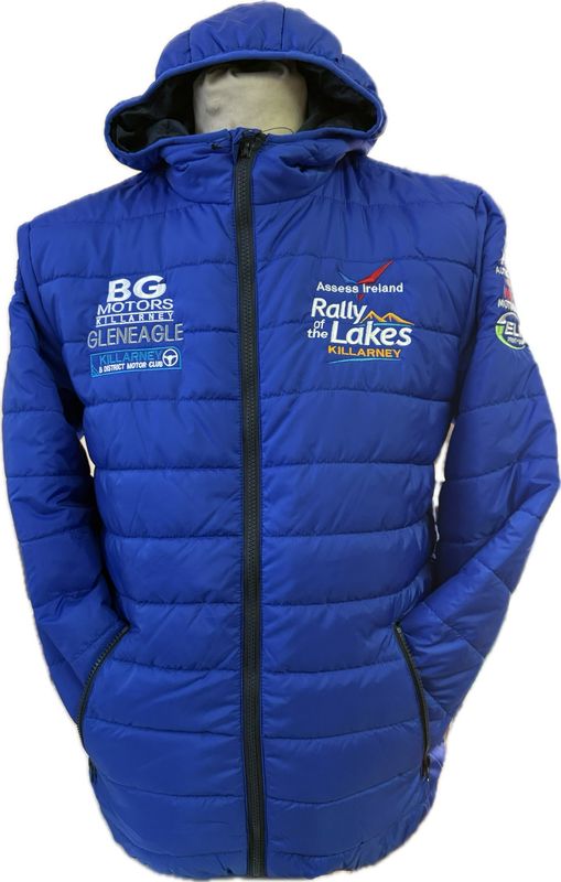 New Assess Ireland Rally Of The Lakes Puffy Jacket Royal Blue