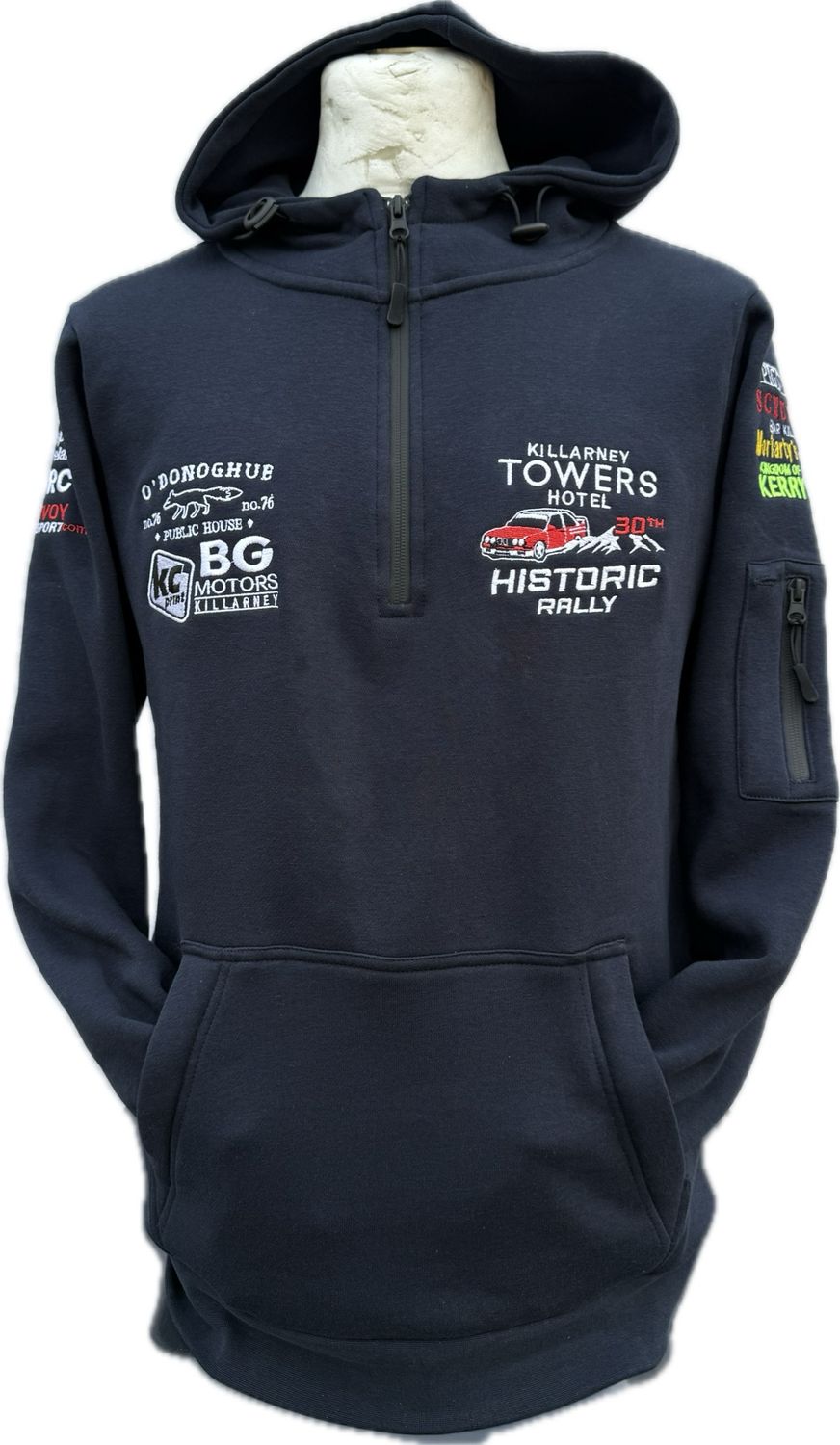 New Killarney Towers Hotel 30th Historic Rally Hooded Quarter Zip