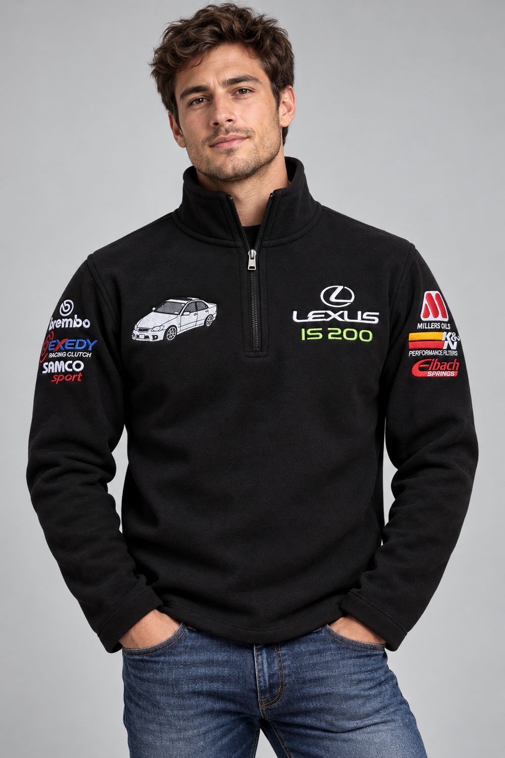 Lexus IS200 Quarter Zip Black