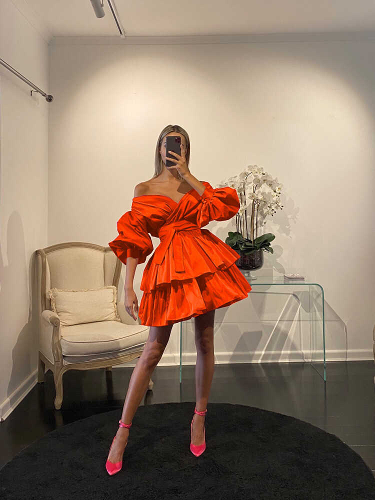 Chloe Dress Orange