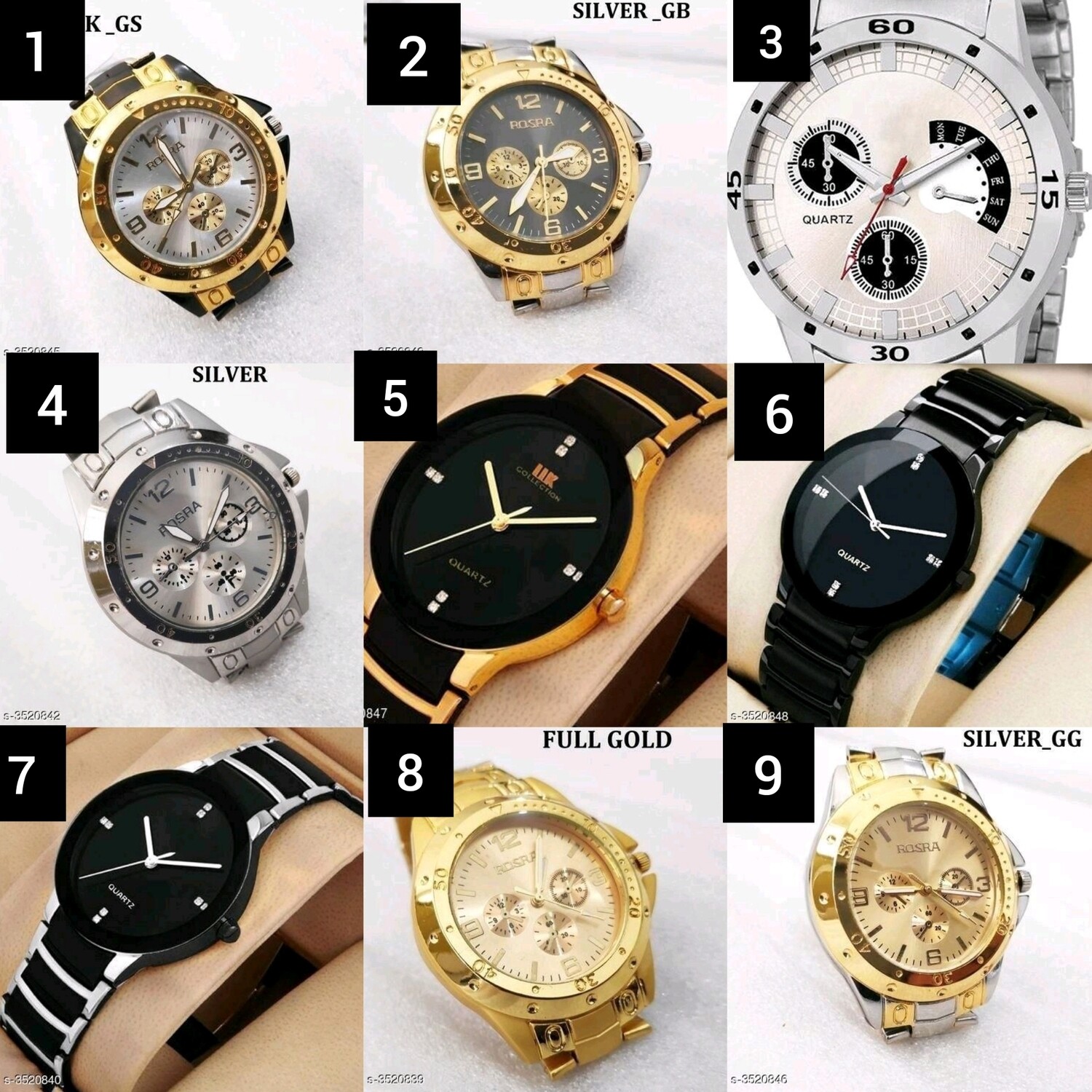 Heena Attractive Stylish Men&#39;s Watches Vol 8