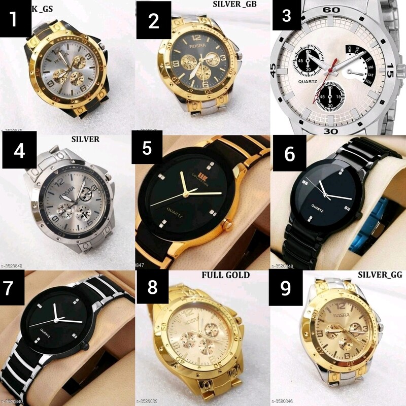 Heena Attractive Stylish Men&#39;s Watches Vol 8
