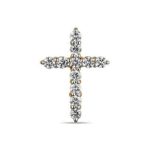 Крест с бриллиантами J01-D-33582