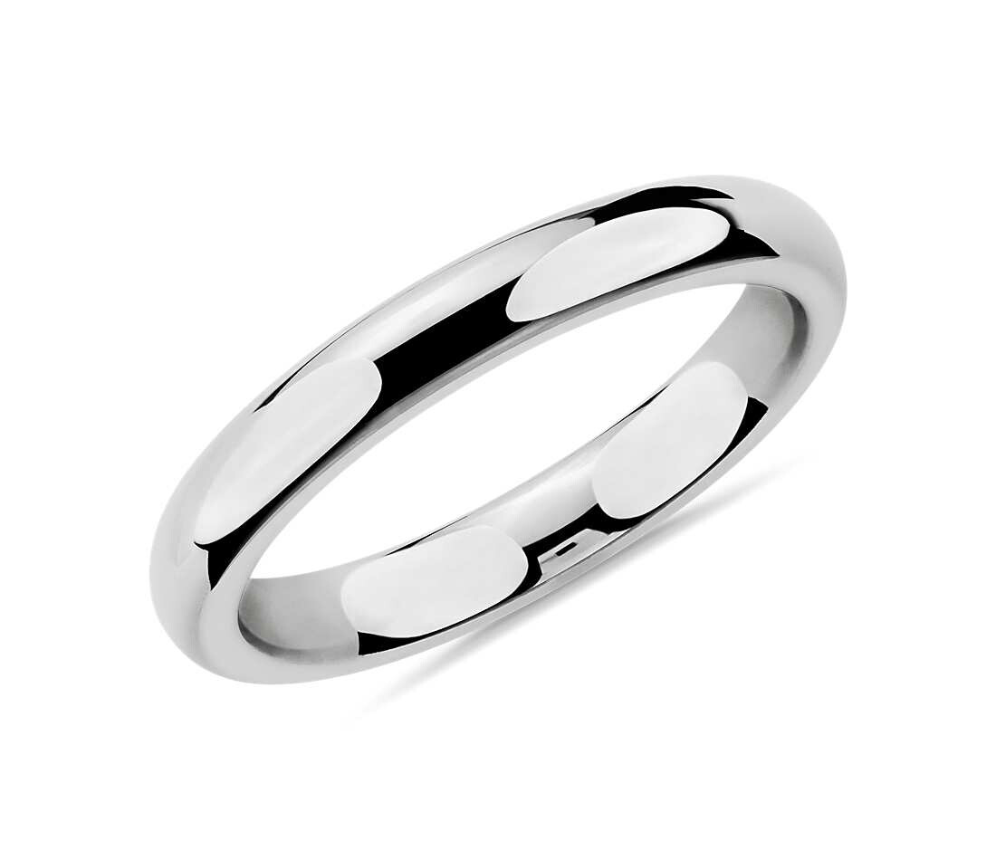 Rounded Wedding Ring (18K Gold)