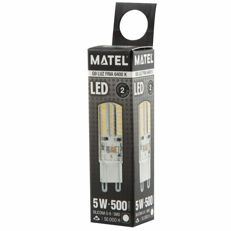 BOMBILLO LED G9 5W SILICONA 230V 64K MATEL
