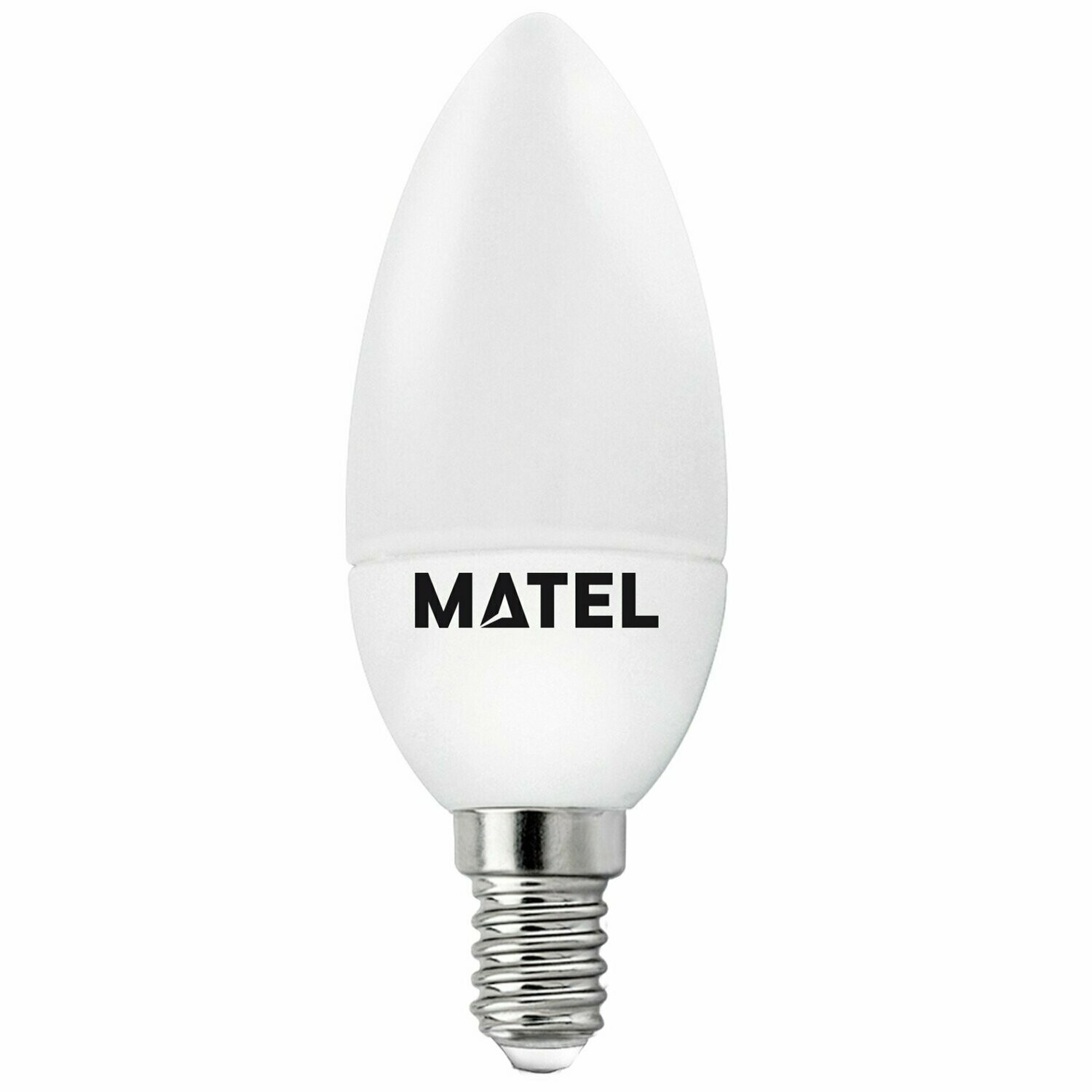 BOMBILLO LED VELA  E-14 7W FRIA MATEL