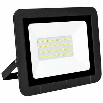 FOCO LED 30W PLANO NEGRO 6400K MATEL