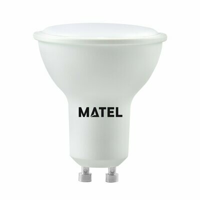 GU10 LED 7W 120º FRIA MATEL