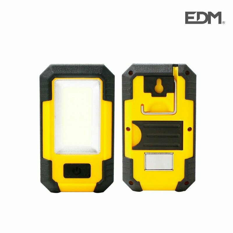 LINTERNA LED COB 500L RECARGABLE C/FUNCION POWERBANK EDM
